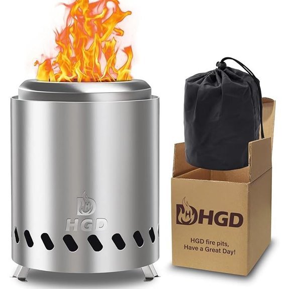 7 Best Tabletop Fire Pits for 2026 1 HGD Tabletop Smokeless Fire Pit with Carry Bag
