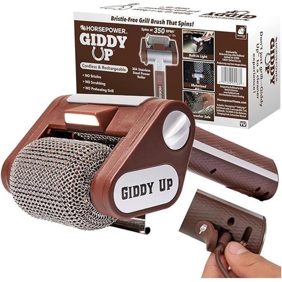 HorsePower Giddy Up Grill Cleaner Cordless Rechargeable