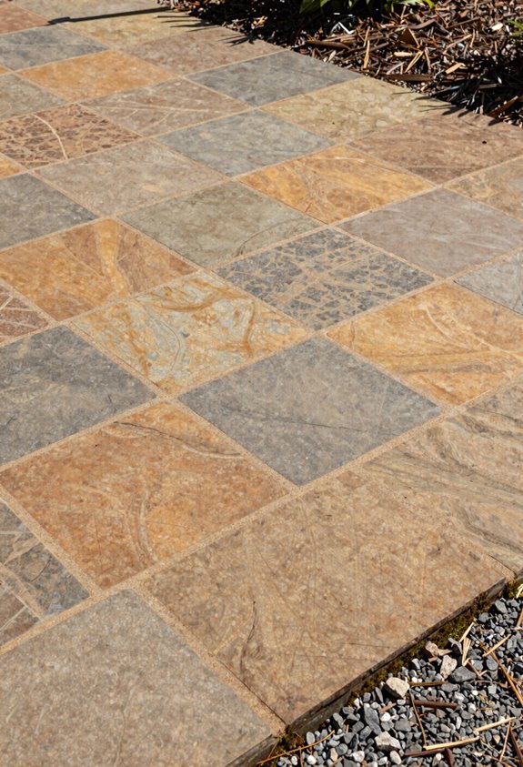 10 DIY Flagstone Patio Ideas You'll Actually Want to Build 6 hybrid flagstone and paver patio cost cutting strategy