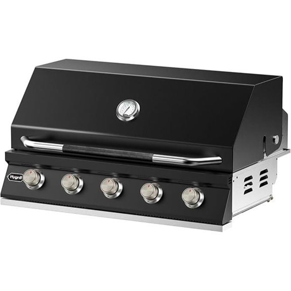 Hygrill 40-Inch 5-Burner Built-In Propane Grill
