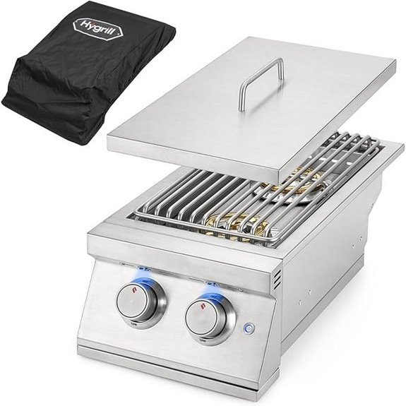 Hygrill Double Side Burner for Outdoor Kitchen (Natural Gas)