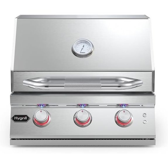 Hygrill Premium XTR 3-Burner Built-In Natural Gas Grill