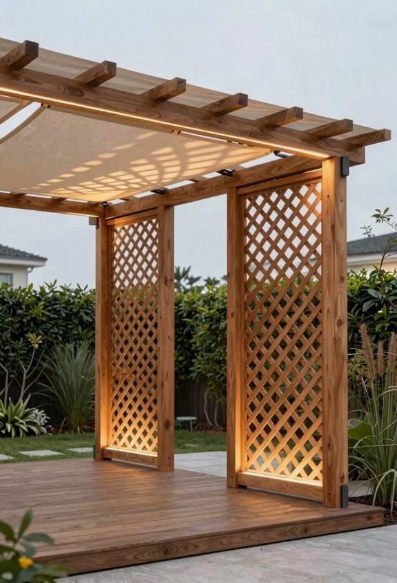 integrate lighting shade privacy