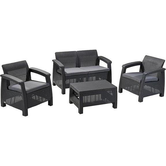 10 Best Patio Furniture Brands for 2026 9 Keter Corfu 4-Piece Outdoor Patio Furniture Set