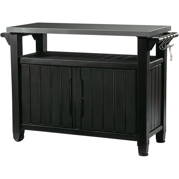 Keter Unity XL Outdoor Prep Table with Storage (Dark Grey)