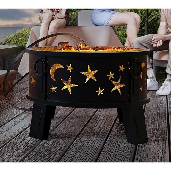 15 Best Outdoor Fire Pits for 2026 (Cozy Nights Guaranteed) 14 Kingson 26 Outdoor Fire Pit with Grill & Cover
