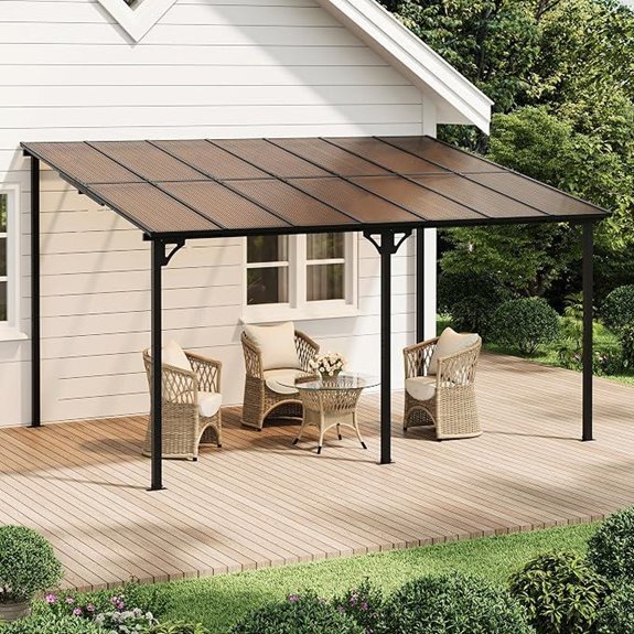 Kurapika 10' x 14' Patio Gazebo with Sloped Roof