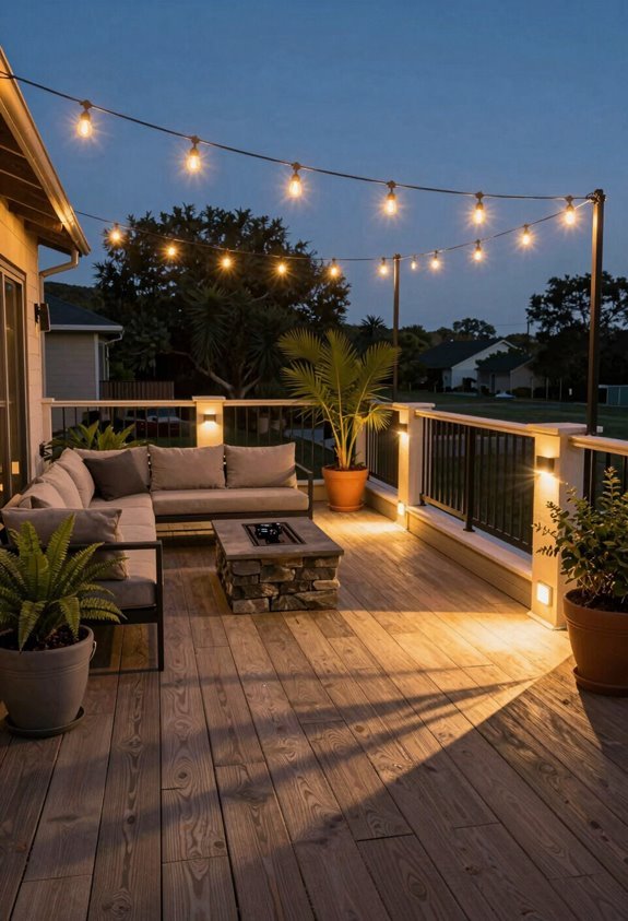 7 Deck and Patio Ideas to Maximize Your Outdoor Space 6 layered outdoor lighting safety and ambiance