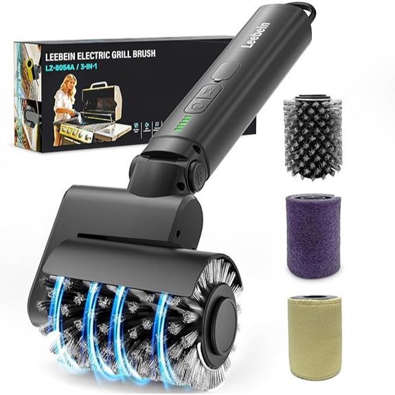 Leebein Electric Grill Brush with 3 Heads