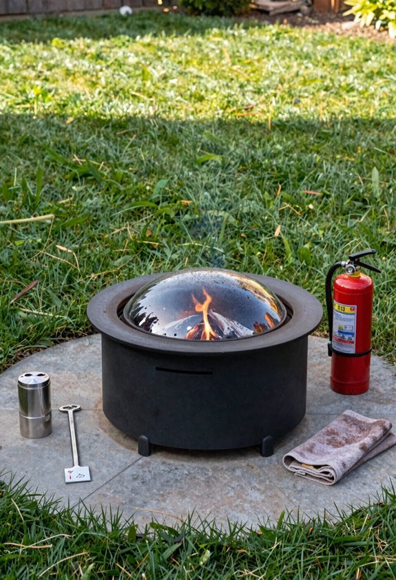 Can You Put a Fire Pit on Grass? 7 level ground safe clearance regulations