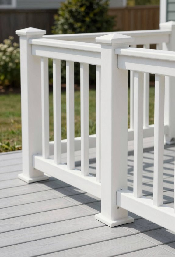 10 Cheap Deck Railing Ideas That Save Money Without Sacrificing Safety 7 maintenance free vinyl railing beats cedar