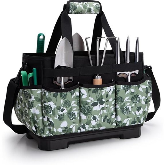 Marscamd Garden Tool Bag with Hard Bottom