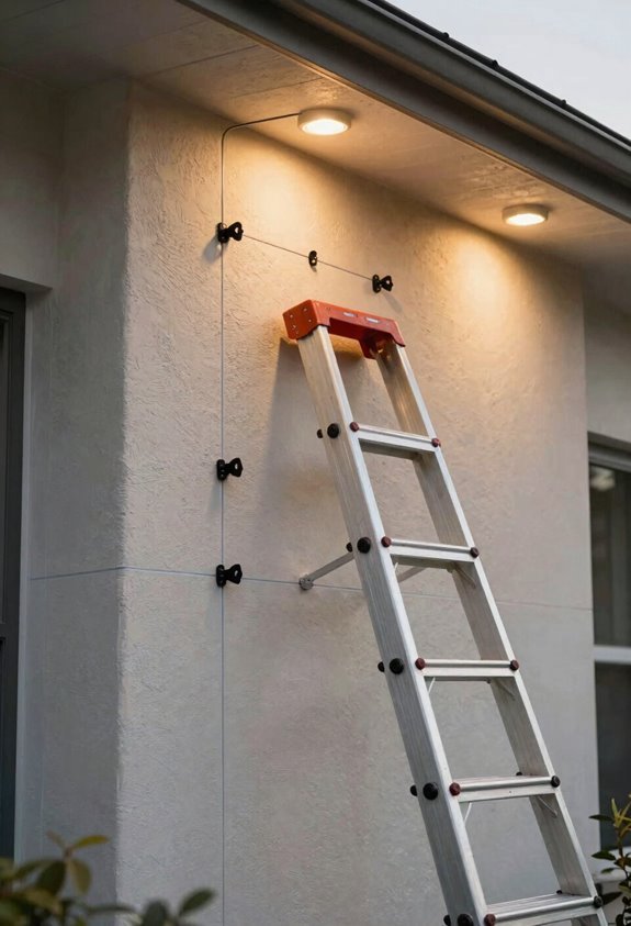 7 Steps to Install DIY Permanent Outdoor Lighting 5 measure twice install precisely