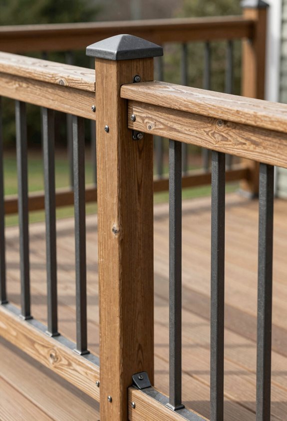 10 Cheap Deck Railing Ideas That Save Money Without Sacrificing Safety 3 metal baluster kit saves time money