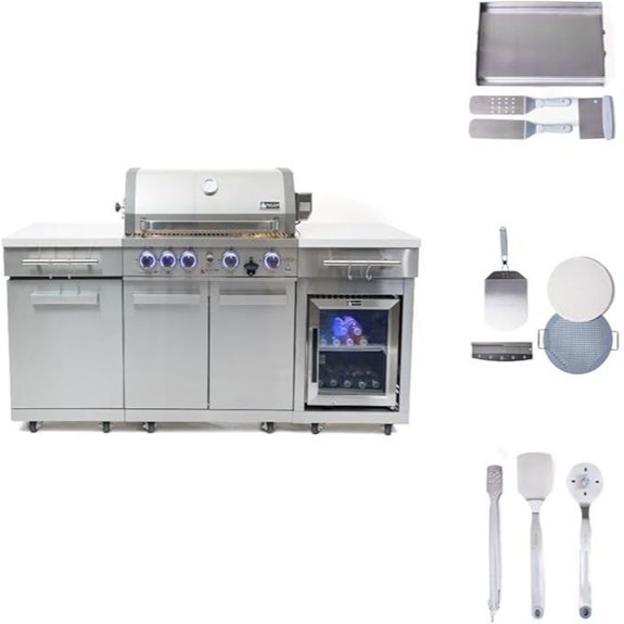 10 Best Rated Outdoor Kitchen Appliances for 2026 2 Mont Alpi 70 Stainless Steel Outdoor Kitchen Island