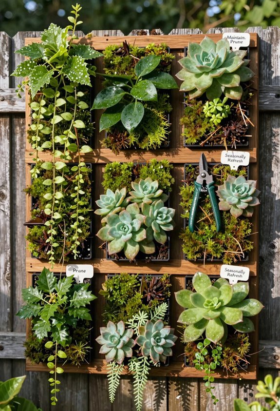 How to Build a DIY Living Wall Outdoor 9 monthly pruning weather driven irrigation seasonal rotations