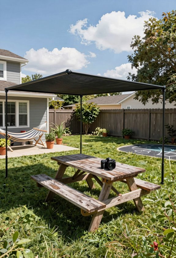 7 DIY Backyard Shade Ideas for Instant Relief 1 movable shade that follows sun