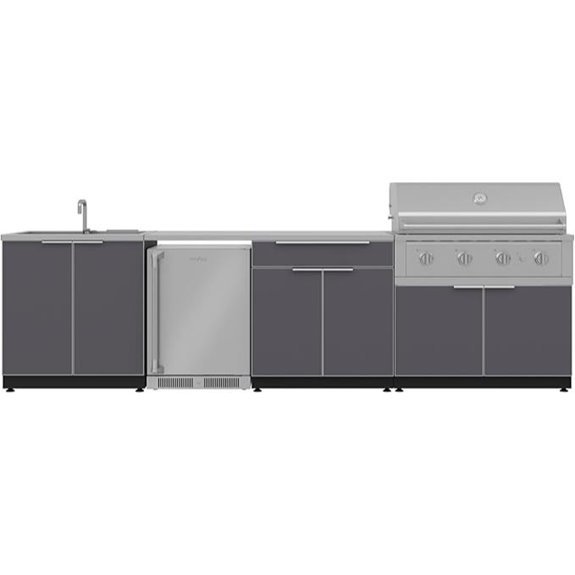 NewAge Outdoor Kitchen 6-Piece Aluminum Cabinet Set