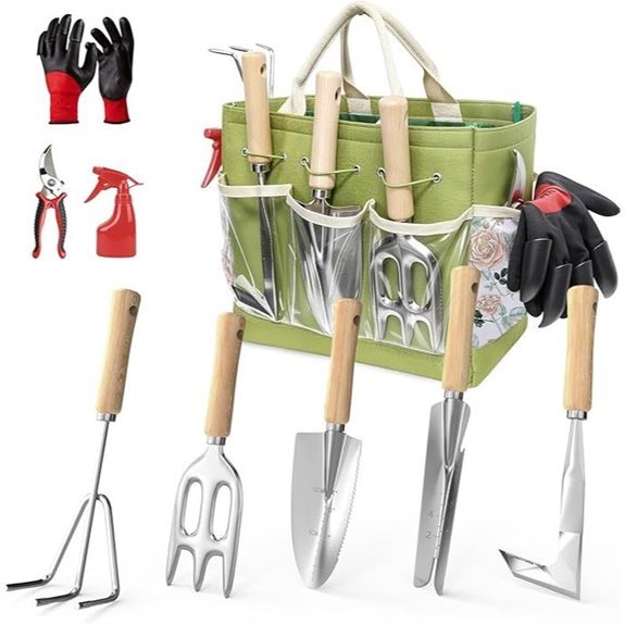 15 Best Garden Tool Sets for 2026 (Plant Parents Rejoice) 8 9-Piece Heavy Duty Stainless Steel Garden Tools Set