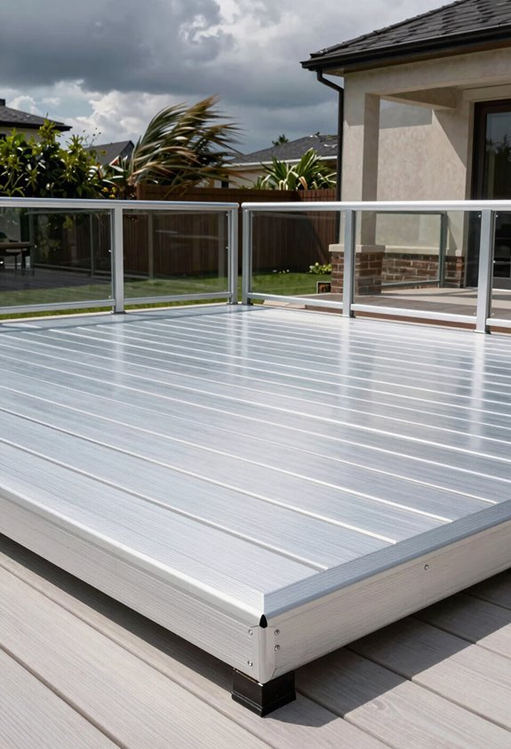 7 Best Alternatives to Wood Decking for 2026 4 non combustible aluminum decking withstands hurricanes