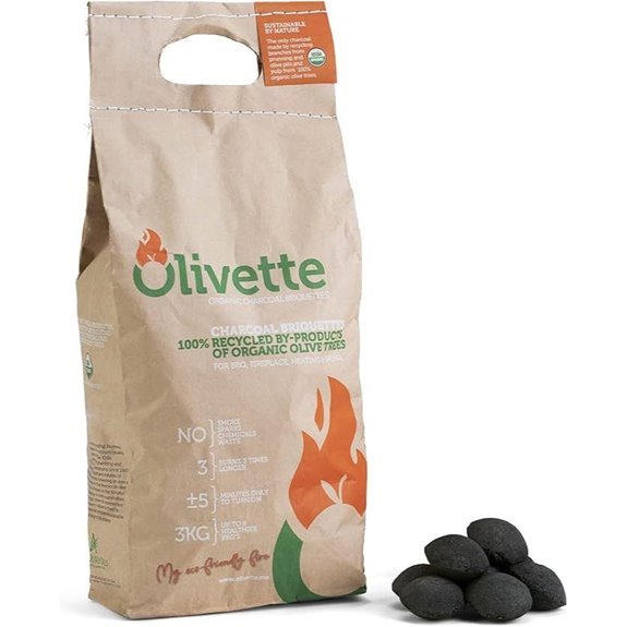 Olivette Organic Reusable Charcoal Briquettes (6.6 lb)