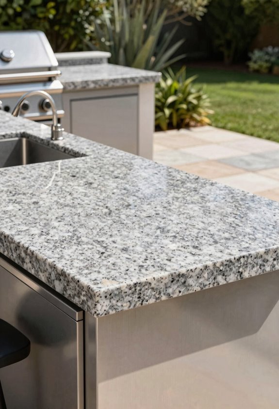 outdoor countertop durability considerations climate budget
