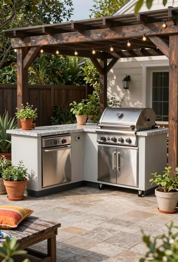outdoor kitchens on a budget