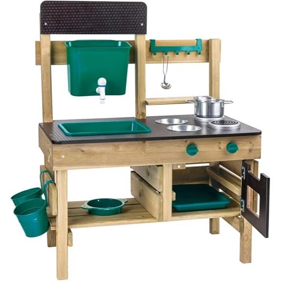 7 Best Outdoor Mud Kitchens for 2026 (Messy Play Approved) 1 Hape Outdoor Mud Kitchen Wooden Toy Playset (Ages 3+)