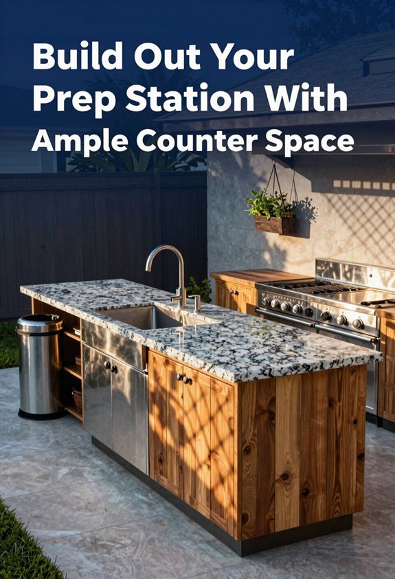 10 Backyard BBQ Area Design Ideas for Outdoor Entertaining 4 outdoor prep station expansive organized weatherproof