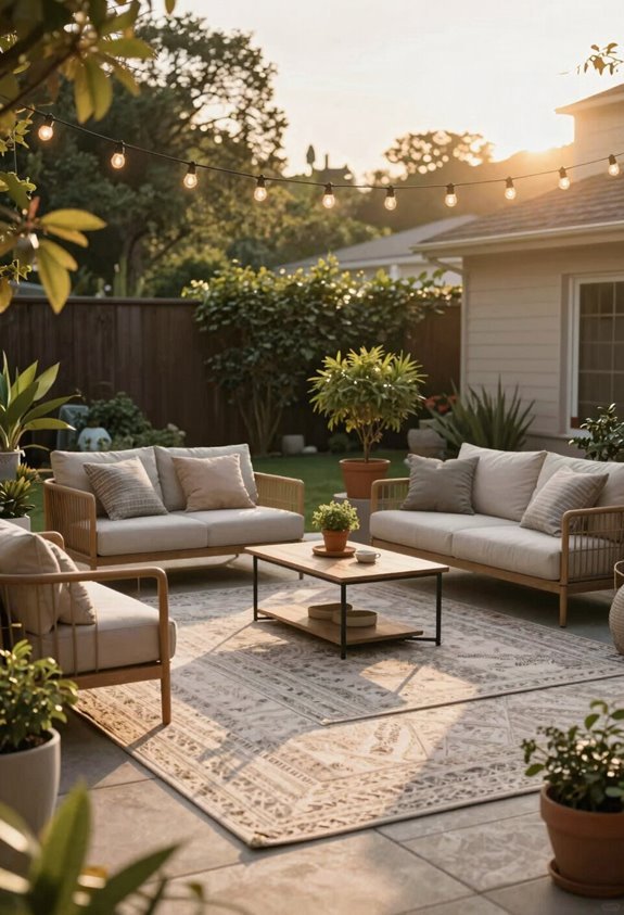 5 Low Cost Patio Ideas Under $500 4 outdoor string lights outdoor rugs
