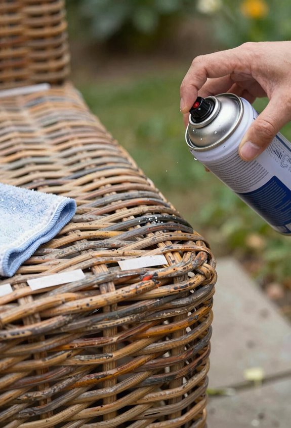 outdoor wicker spray paint selection advice