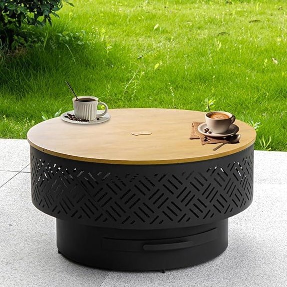 15 Best Outdoor Fire Pits for 2026 (Cozy Nights Guaranteed) 10 OutVue 26 Wood Burning Fire Pit with Grill & Lid