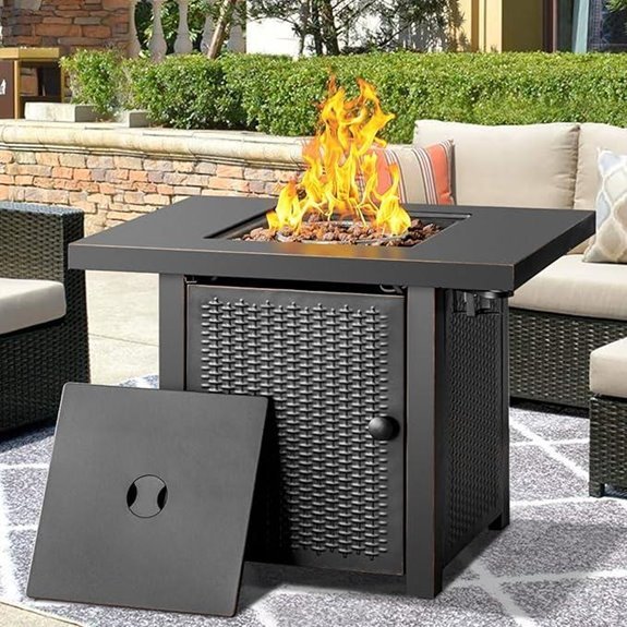 10 Best Fire Pits for Decks in 2026 5 OutVue 32 Inch Propane Fire Pit Table (50000 BTU)