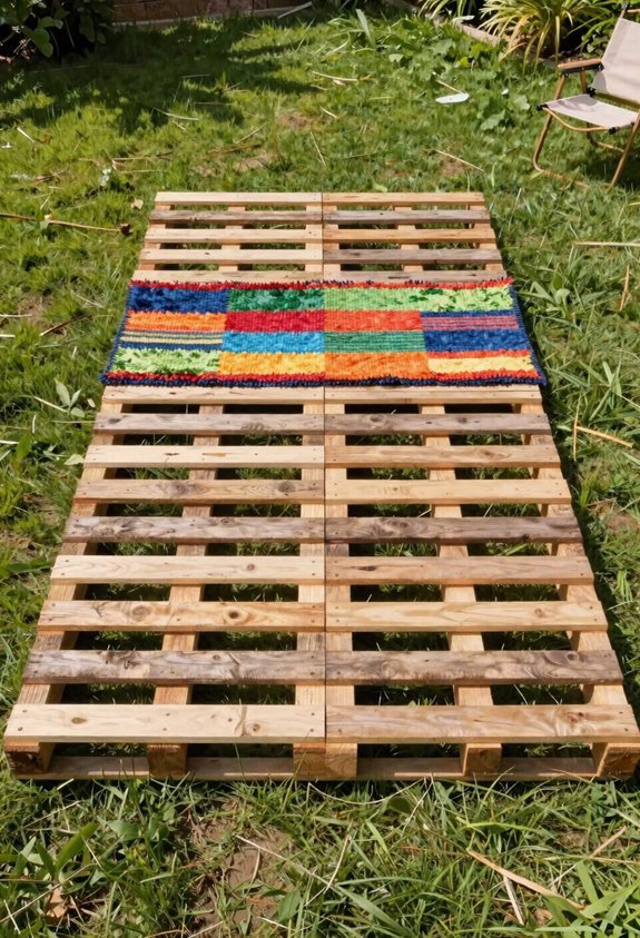 pallet patios portable sturdy removable