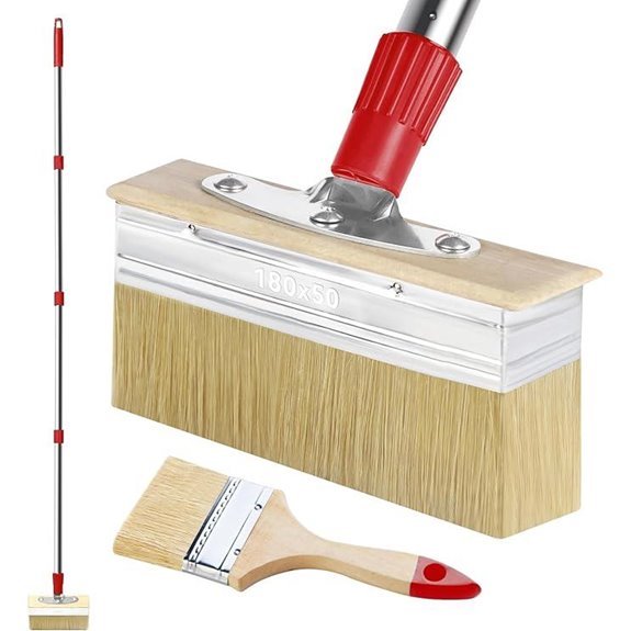 PIMEKOY 7 Deck Stain Brush Applicator with 60 Handle