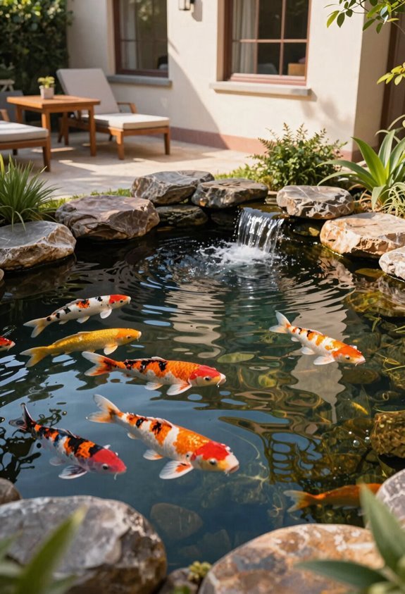 10 Backyard Koi Pond Ideas That Transform Your Space 2 pond near windows for daily viewing
