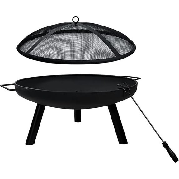 10 Best Affordable Fire Pits for 2026 (Budget-Friendly Warmth) 8 23 Portable Fire Pit with Poker and Spark Screen