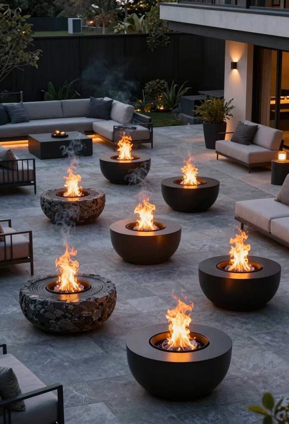 portable fire pits by weight burn time logs btus