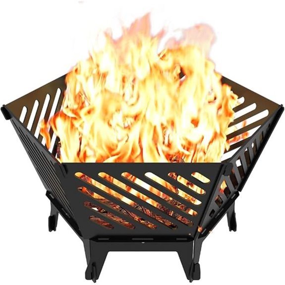 10 Best Affordable Fire Pits for 2026 (Budget-Friendly Warmth) 5 22.5 Portable Hexagon Smokeless Fire Pit with Travel Bag