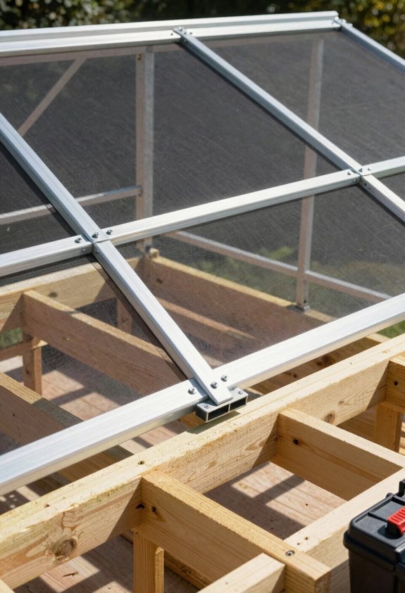 How to Build a DIY Screened-In Patio in 10 Steps 7 pre drilled frame reinforced roof