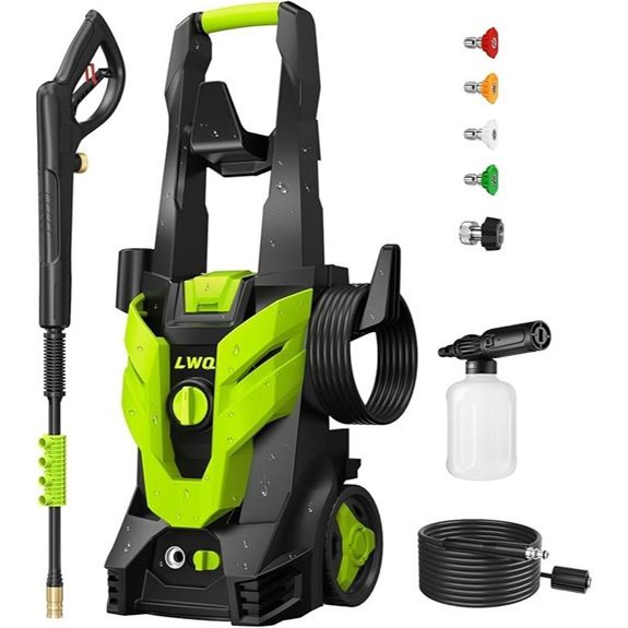 Pressure Washer with 4 Nozzles and Foam Cannon