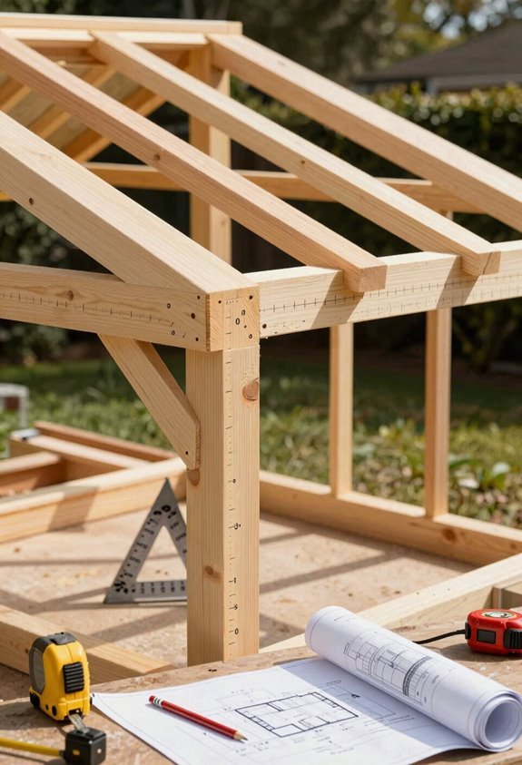 rafter layout cut secure