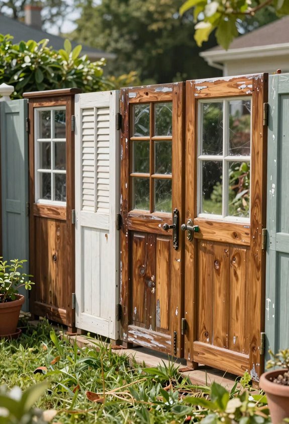 10 Cheap Backyard Fence Ideas That Actually Look Good 10 repurposed windows fence success