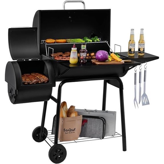 Royal Gourmet CC1830S Charcoal Grill and Offset Smoker
