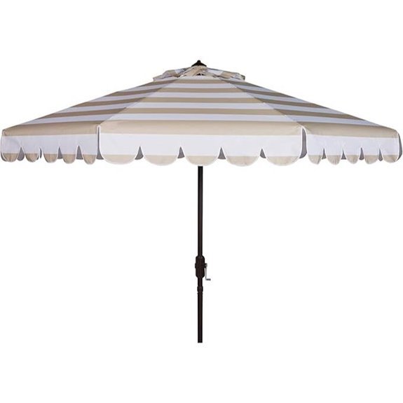 SAFAVIEH 9-Foot Crank Patio Umbrella (PAT8011A)