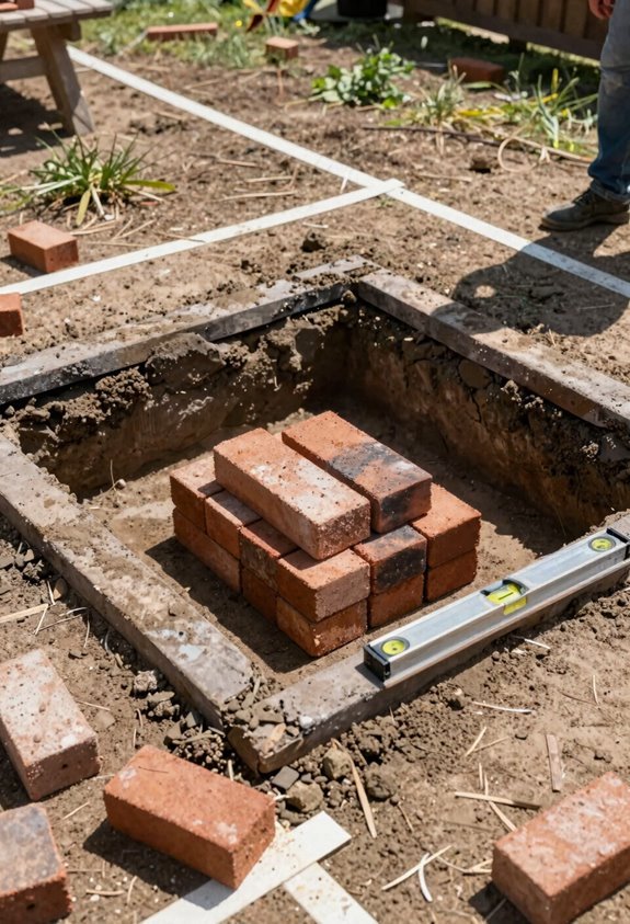 Do It Yourself Outdoor Fire Pit Build Guide 1 safe fire pit clearance and codes
