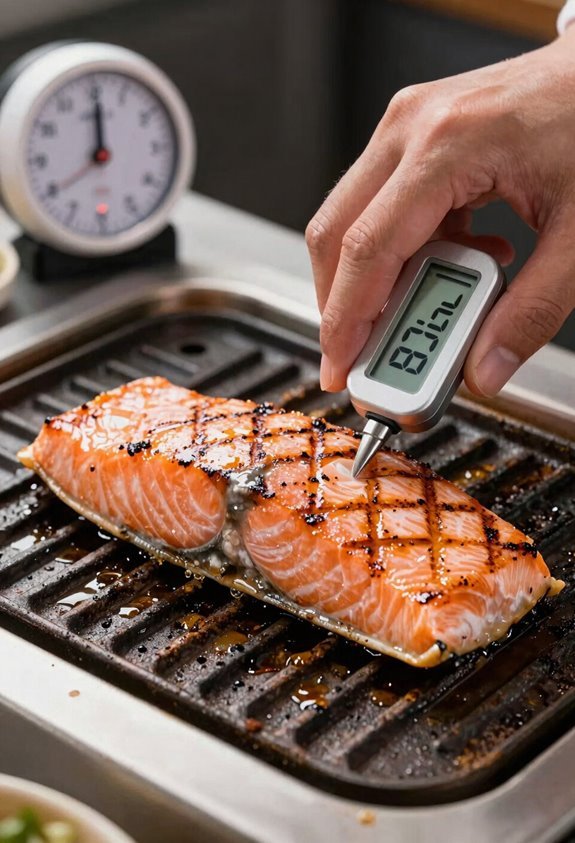 salmon doneness precise tender safe