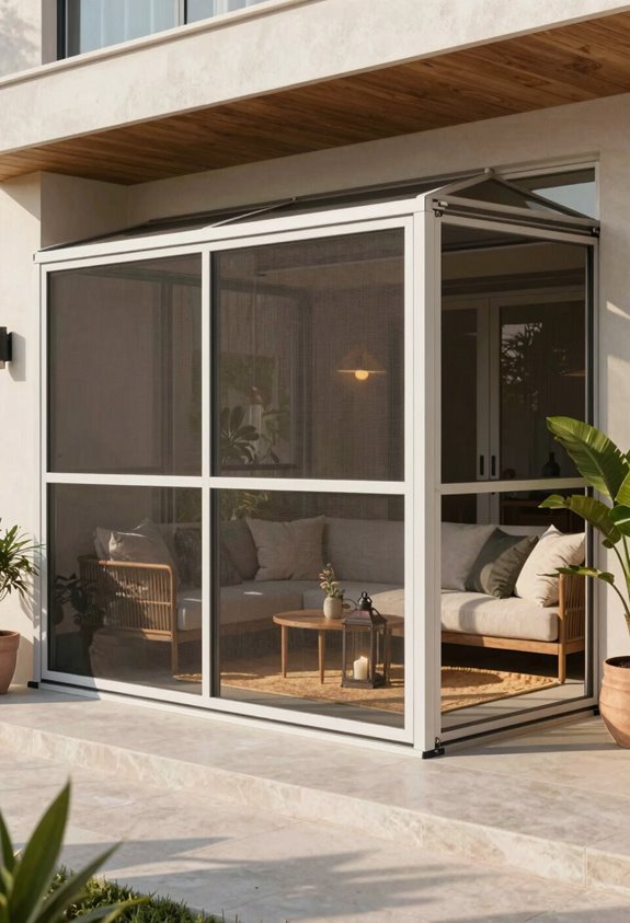 5 Best Ideas for Enclosing a Patio for Year Round Use 3 screened patio with convertible panels