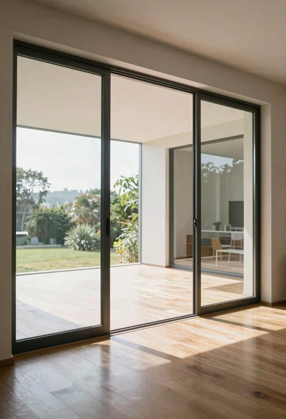 slimline doors near invisible sightlines