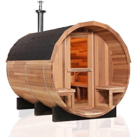 10 Best Outdoor Barrel Saunas for 2026 4 Smartmak Custom Outdoor Wooden Barrel Sauna (2-8 Person)